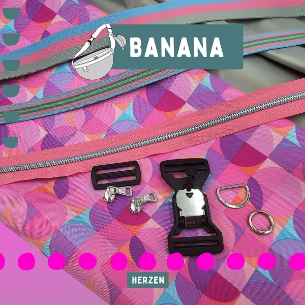 Materialpaket PinkCircle "Banana" 4 Größen